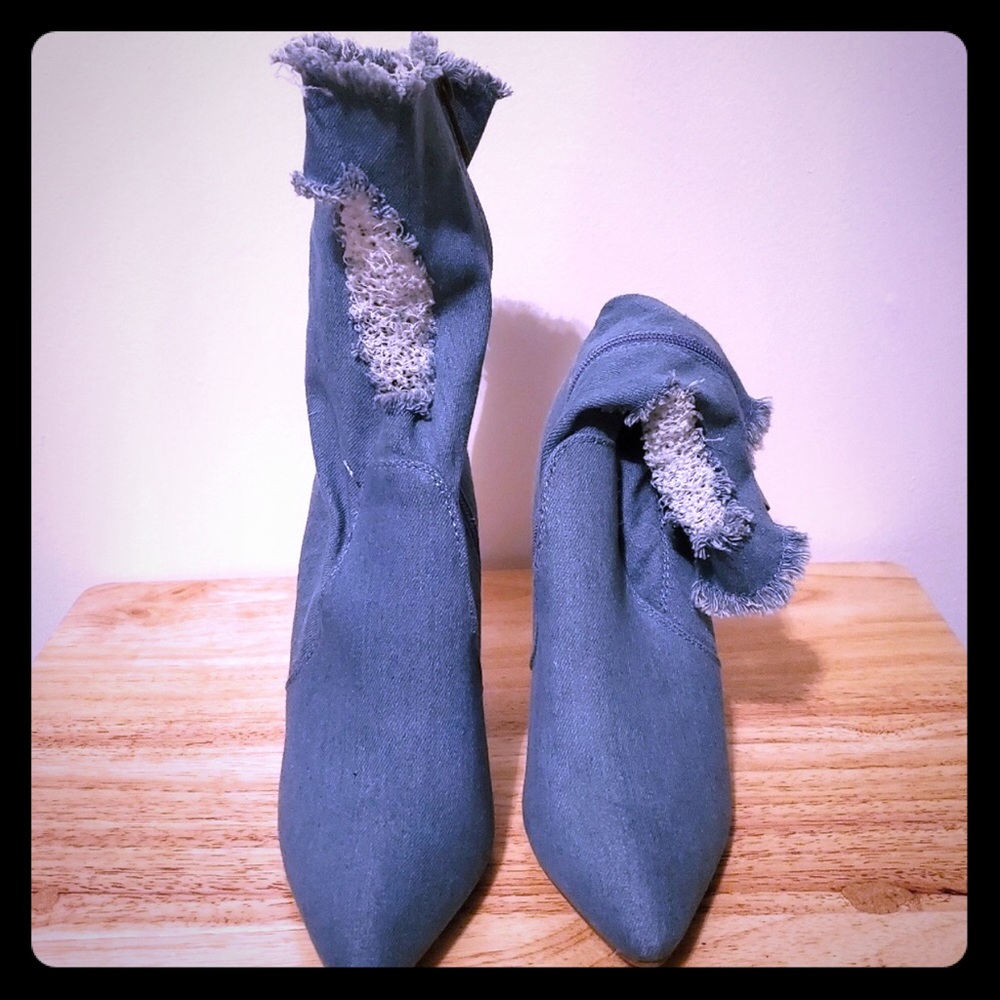 denim boots